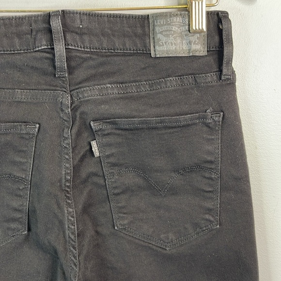 LEVIS 721 High Rise Skinny Jeans Black 5 Pocket Black Tab Size 30 - Picture 5 of 12